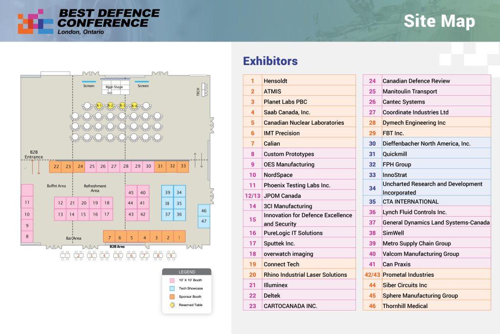 Best Defence Conference Site Plan 2024